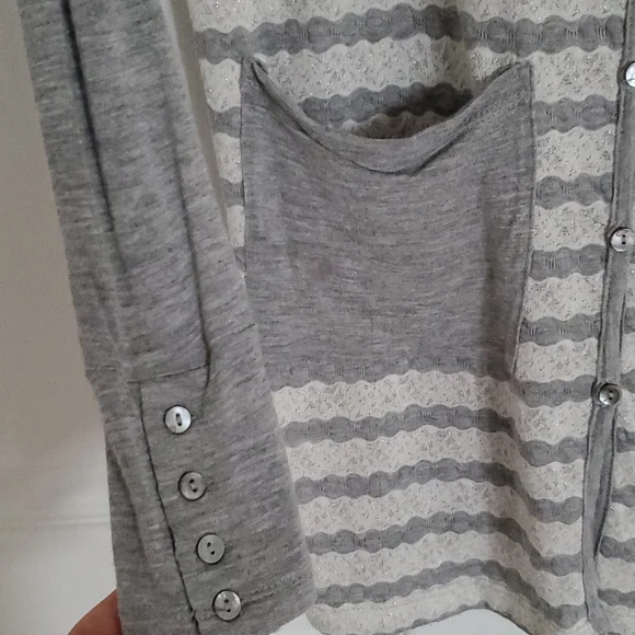 Striped Buttoned Top - Picture 5 of 7